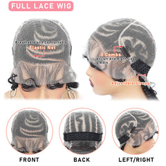 16 inch Synthetic Lacefront Cornrow Braided Wig