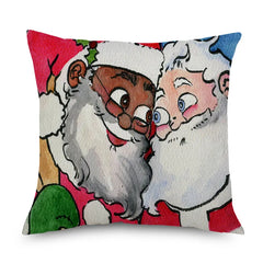 African American Santa Claus Pillow Case's