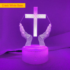3D Jesus Cross Night Lamp