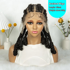 16 inch Synthetic Braided Lacefront Wig