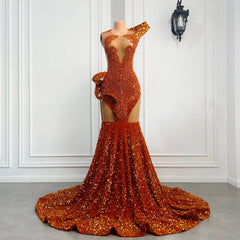 Orange Crystal's Prom Dress
