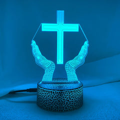 3D Jesus Cross Night Lamp