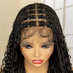 36 Inches Synthetic Braided Lacefront With Baby Hair