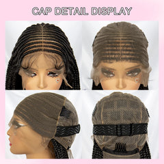 36 Inches Synthetic Black Knotless Box Braid Wig