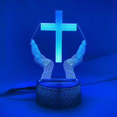 3D Jesus Cross Night Lamp