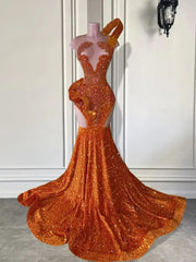 Orange Crystal's Prom Dress