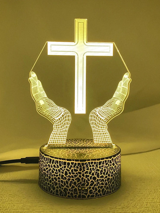 3D Jesus Cross Night Lamp
