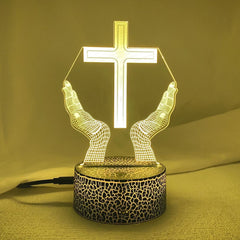 3D Jesus Cross Night Lamp