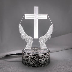 3D Jesus Cross Night Lamp