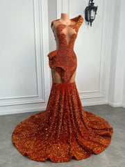 Orange Crystal's Prom Dress