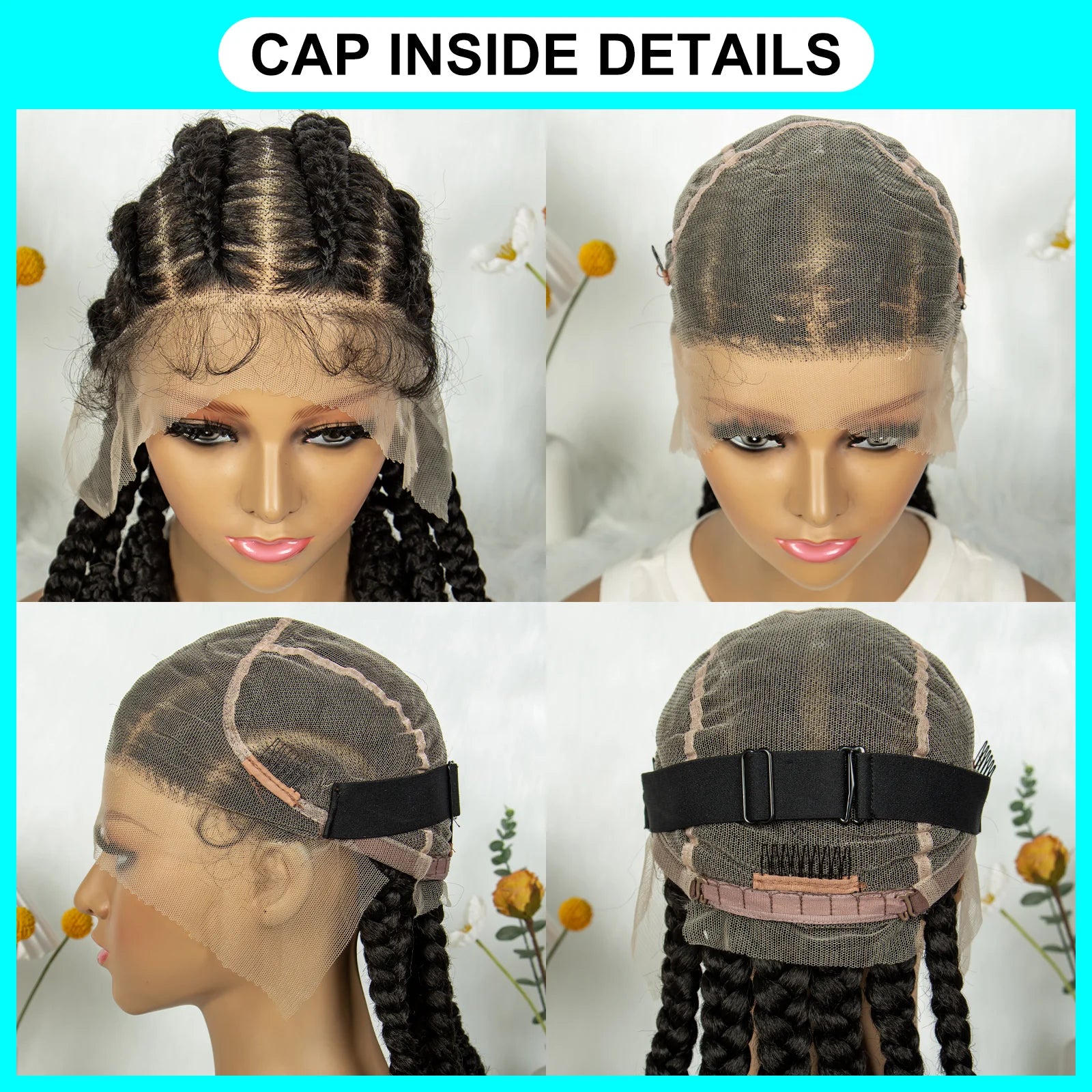 16 inch Synthetic Braided Lacefront Wig