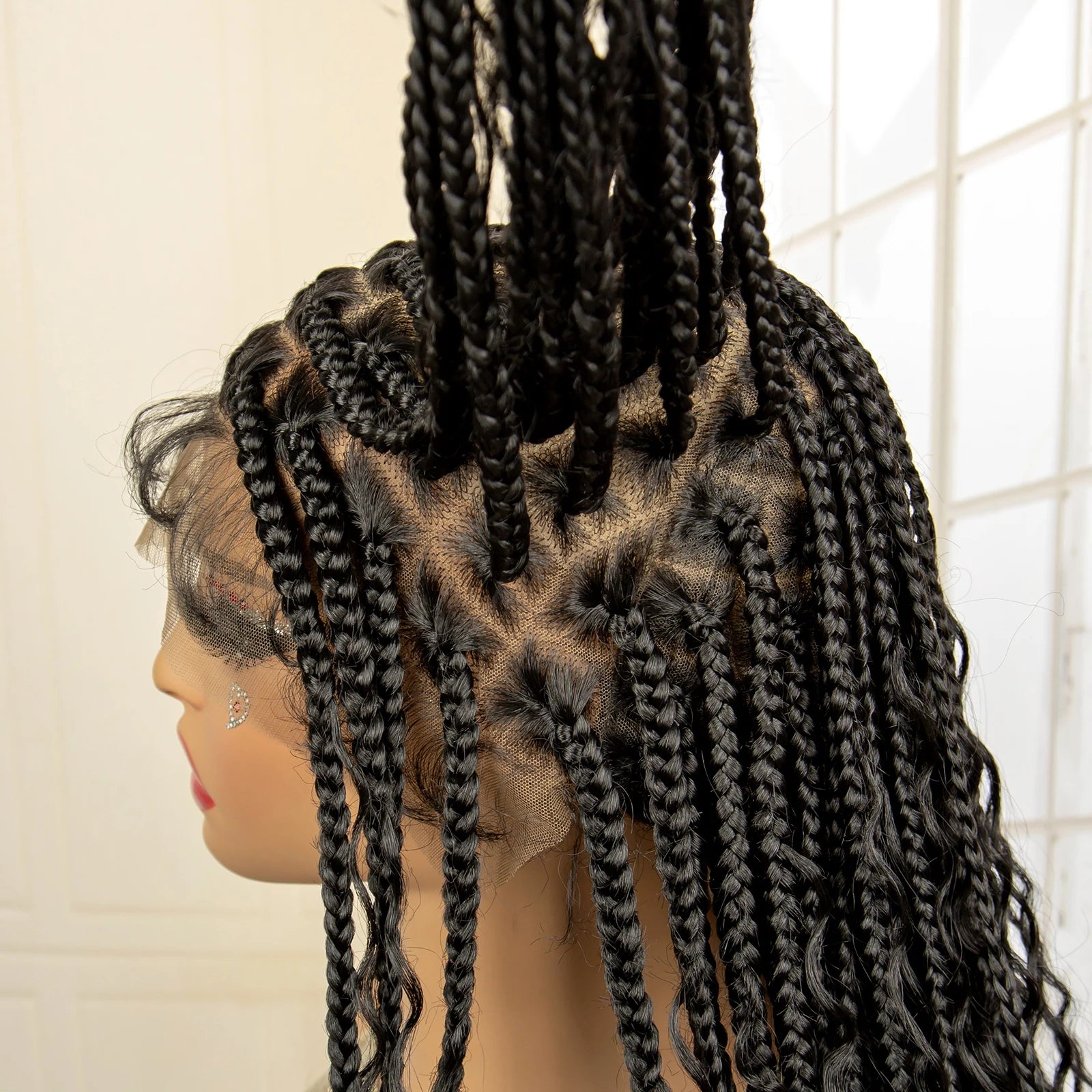 36 Inches Synthetic Braided Lacefront With Baby Hair