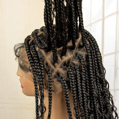 36 Inches Synthetic Braided Lacefront With Baby Hair