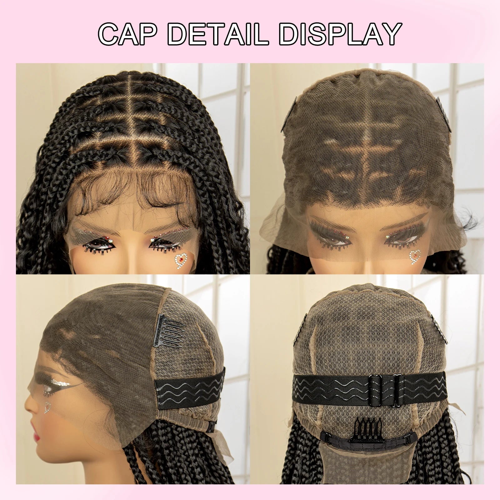 36 Inches Synthetic Braided Lacefront With Baby Hair