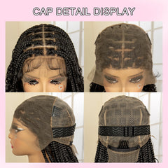 36 Inches Synthetic Braided Lacefront With Baby Hair