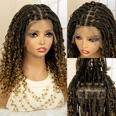 14 Inches Burgundy Box Braided Wig