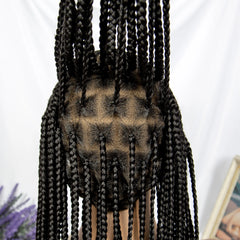 36 Inches Synthetic Black Knotless Box Braid Wig