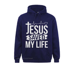 (Jesus Saved My Life) Men Sweatshirt's