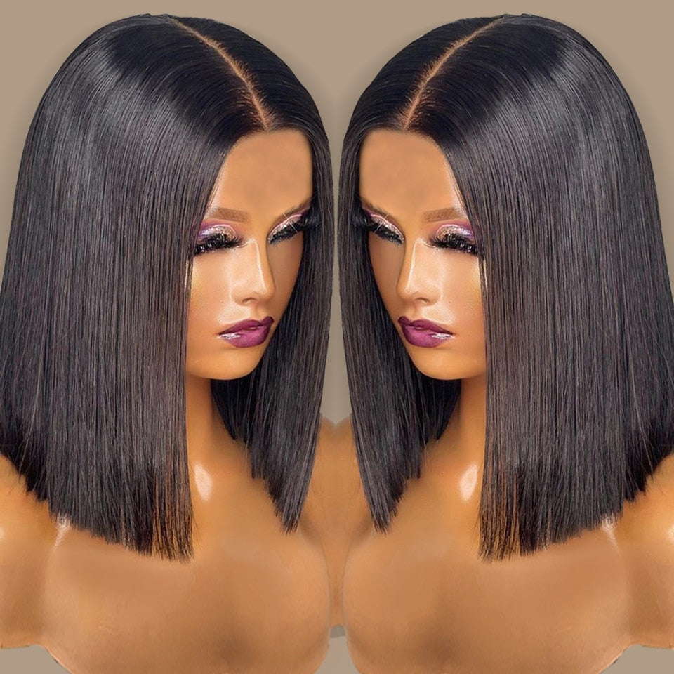 Bone Straight Bob Lace Front