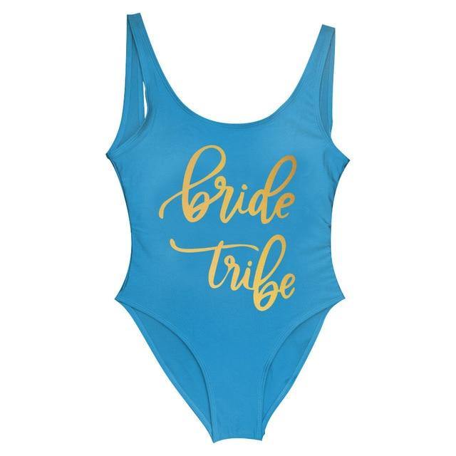Bride Tribe One Piece Swimsuit For Women - KeepMeDifferent