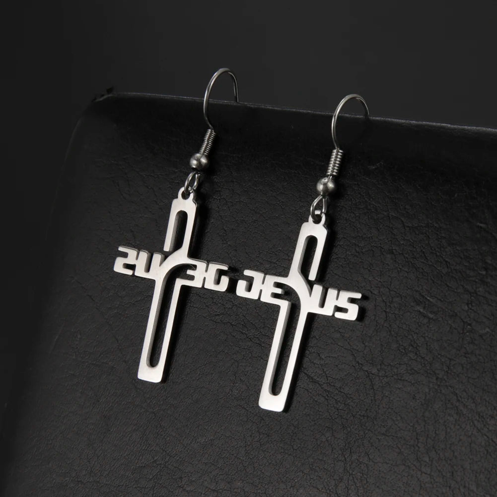 Jesus (Our Lord And Savior Cross Earring's)