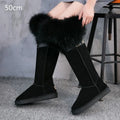 Suede Black Fur Hig