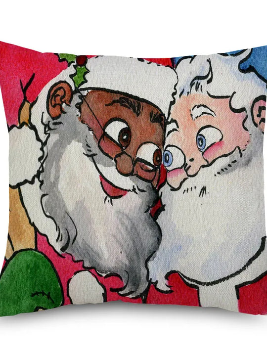 African American Santa Claus Pillow Case's