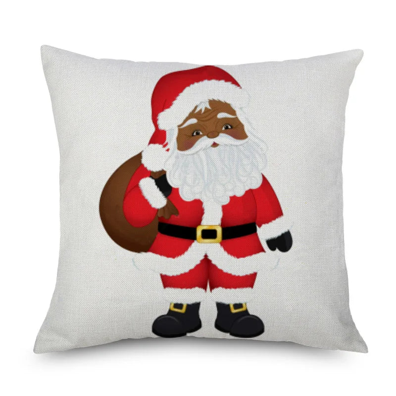 African American Santa Claus Pillow Case's