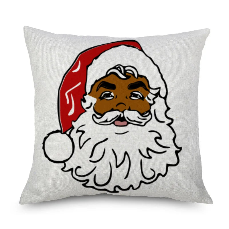African American Santa Claus Pillow Case's