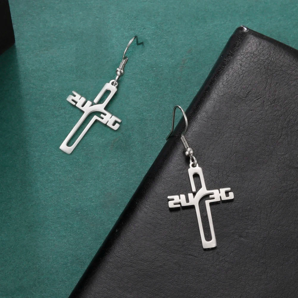 Jesus (Our Lord And Savior Cross Earring's)