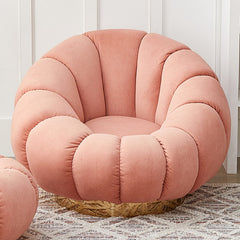 Cashmere Pumpkin Sofa And Ottoman