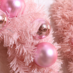 Pink Merry Christmas Wreath