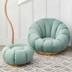 Cashmere Pumpkin Sofa And Ottoman