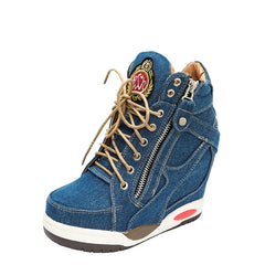 Denim Wedge Shoes