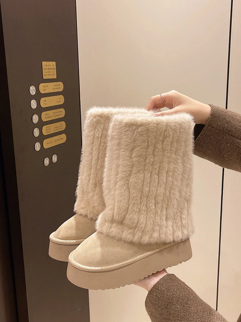 Fold Down Sweater Boot's For Women