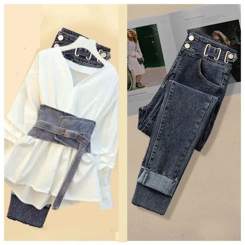 3 Piece Women's Denim Set