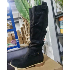 Low Heel Suede Boot's For Women