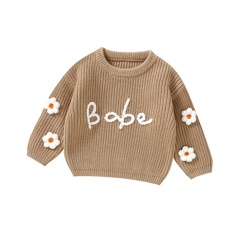 Sweet "Babe" I Love You! Sweater For Newborn's