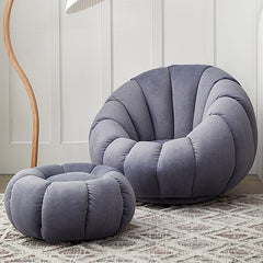 Cashmere Pumpkin Sofa And Ottoman