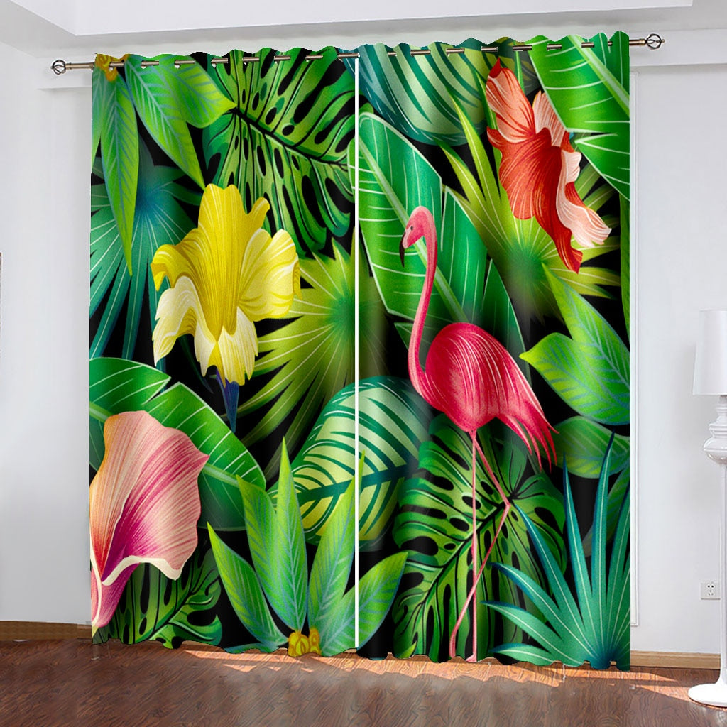 Flamingo Window Curtain's