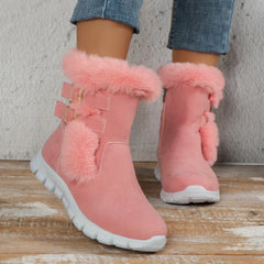 Velvet And Fur Winter Boot's