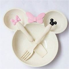 3pc Mouse Plate Set