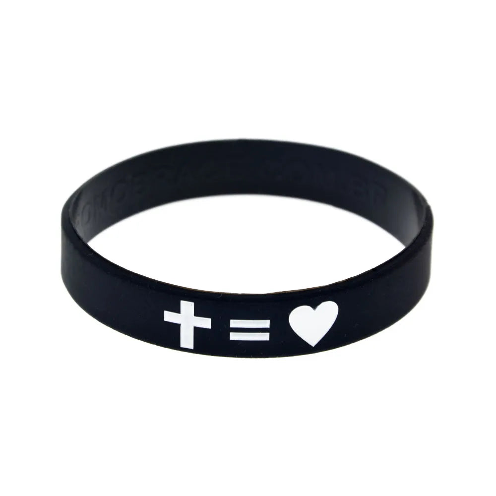 Jesus Is Love Rubber Bracelet