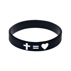 Jesus Is Love Rubber Bracelet