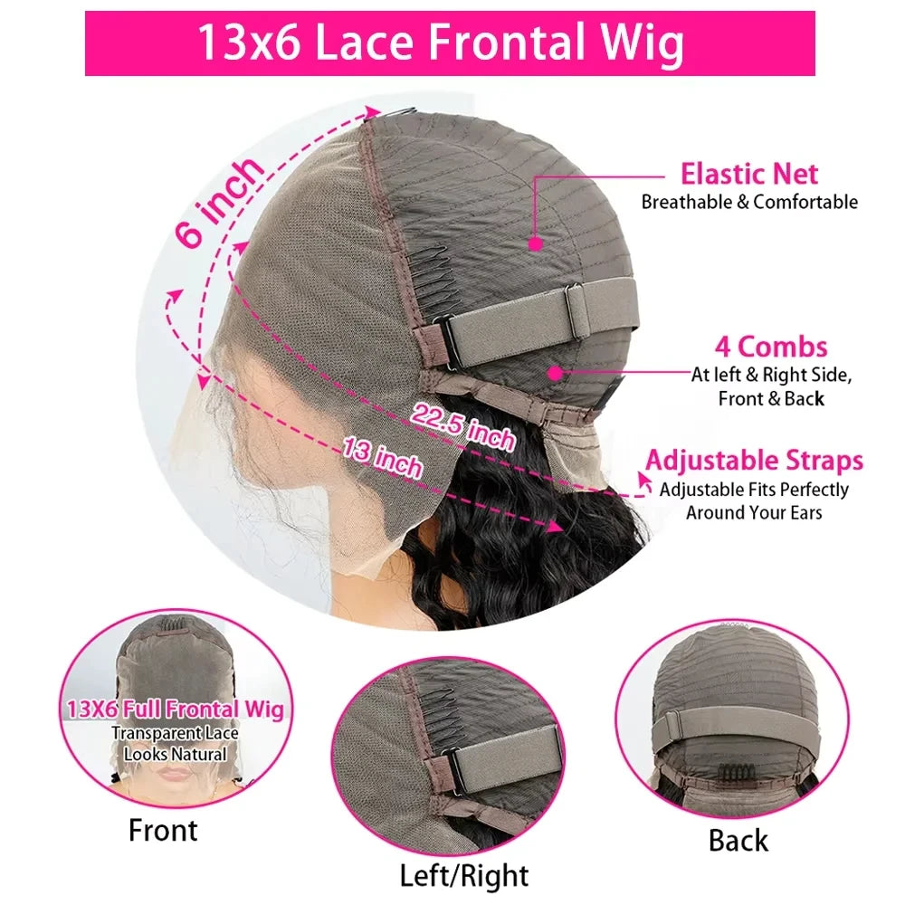 13x6 HD Lace Front Pre-Plucked Pre-Bleached!!!