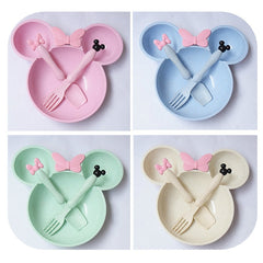 3pc Mouse Plate Set