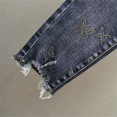 Diamond Butterfly Jean's For Women