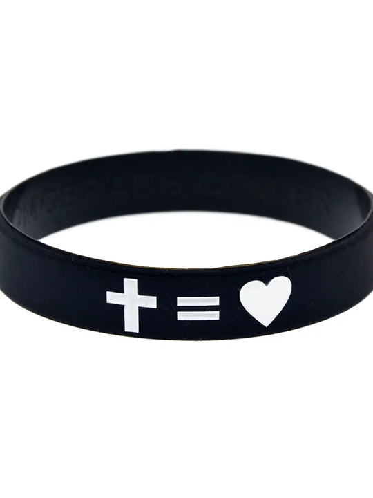 Jesus Is Love Rubber Bracelet