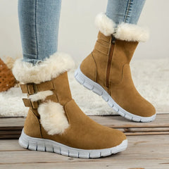 Velvet And Fur Winter Boot's