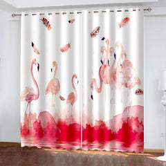 Flamingo Window Curtain's